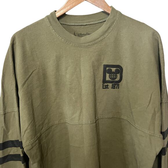 Walt Disney World Spirit Jersey Olive Women's Slouchy Sweatshirt Comfy Lounge M - Picture 2 of 11